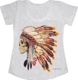 T-shirt Native Skull